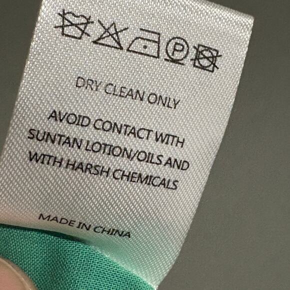 SALONI Square Seams Choli Top Washed‎ Green Linen Crop in Green Size US 0/ UK 4 - Picture 7 of 15